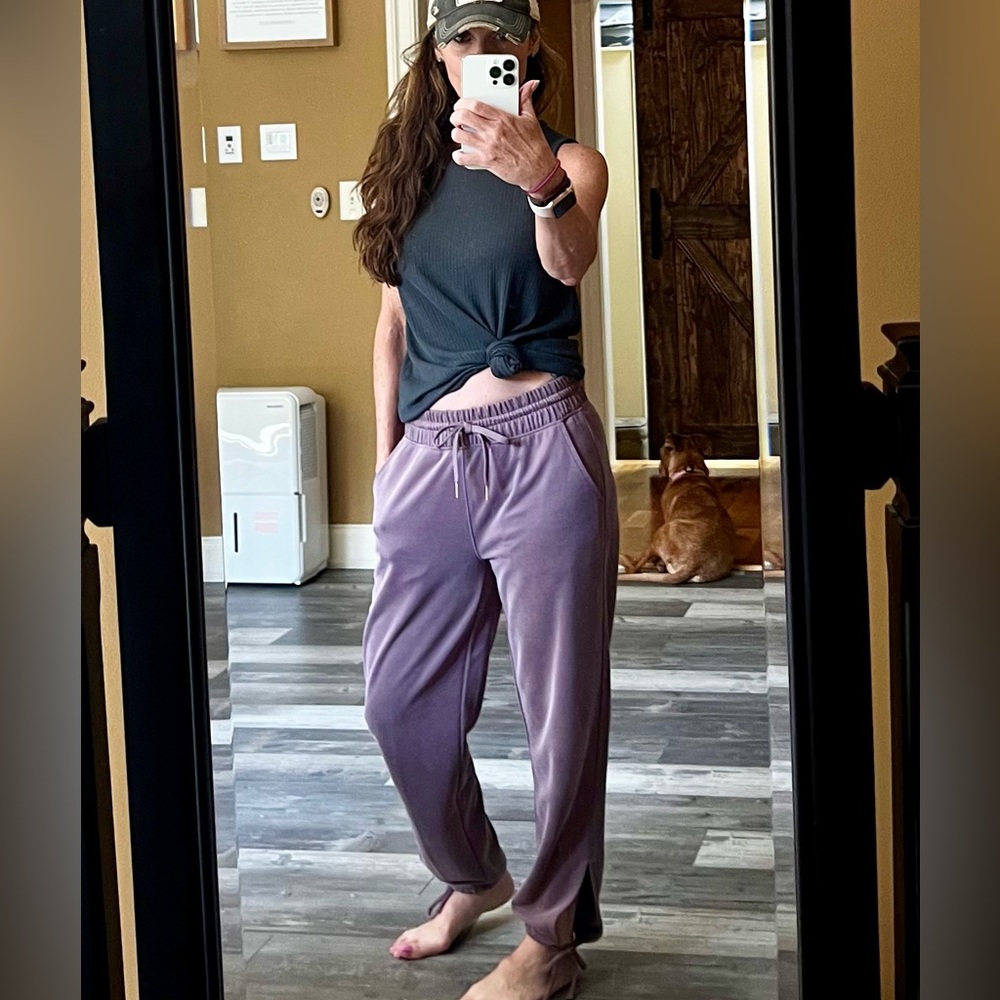 Purple yoga pant